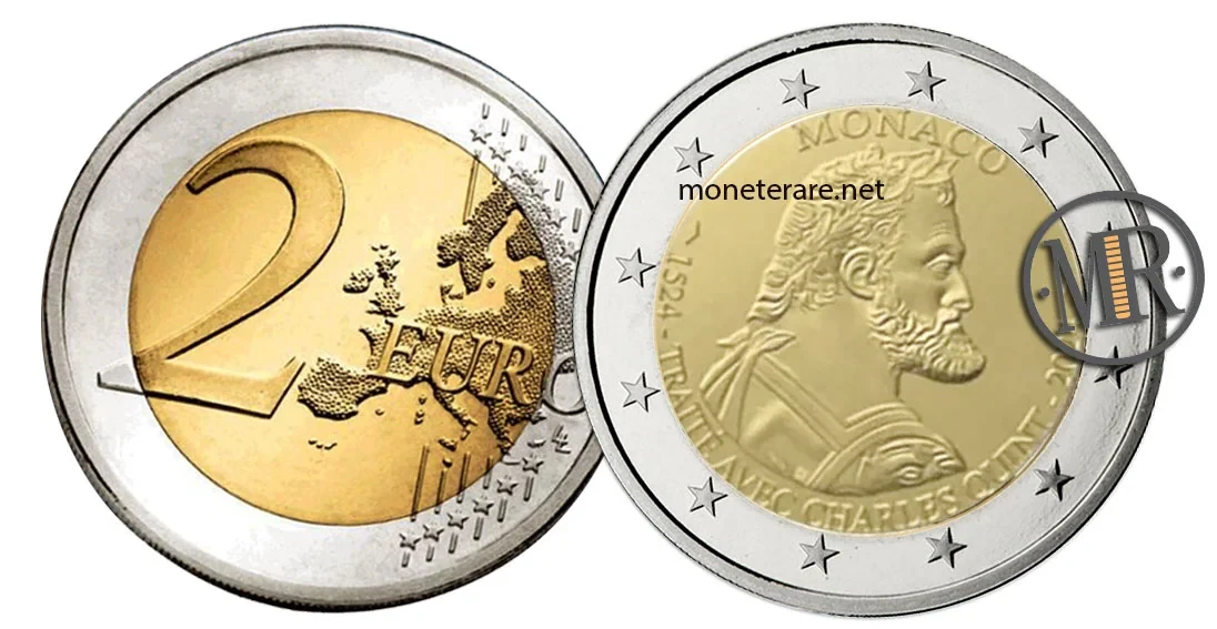 2 Euro Monaco 2024 Treaties of Charles V