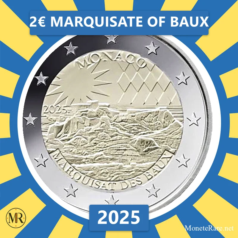 Estonia 2€ Marquisate of Baux 2025 (coin photo)