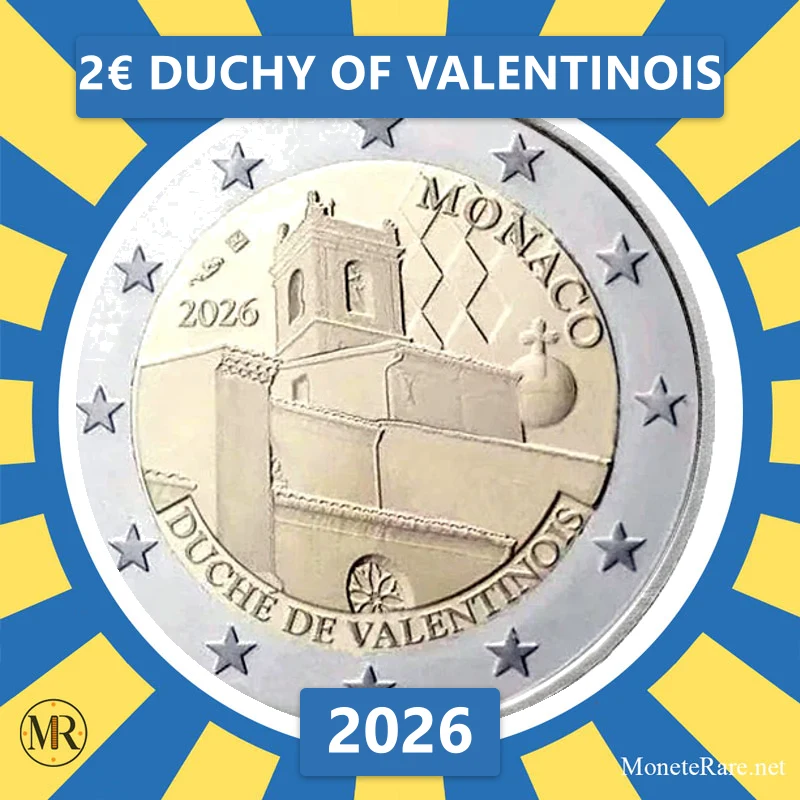 Estonia 2€ Duchy of Valentinois 2026 (coin photo)