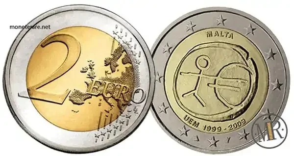 2 Euro Commemorative Malta 2009 10th anniversary of