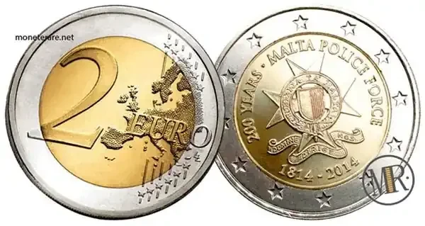 2 Euro Commemorative Malta 2014 200th anniversary of the Malta Police Force