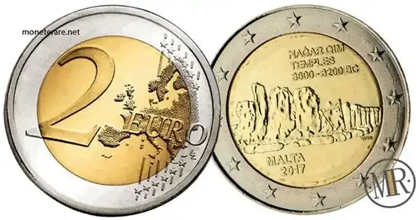 2 Euro Commemorative Malta 2017 Ħaġar Qim Temples