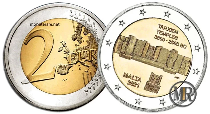 2 Euro Commemorative Malta 2021 Tarxien Temples