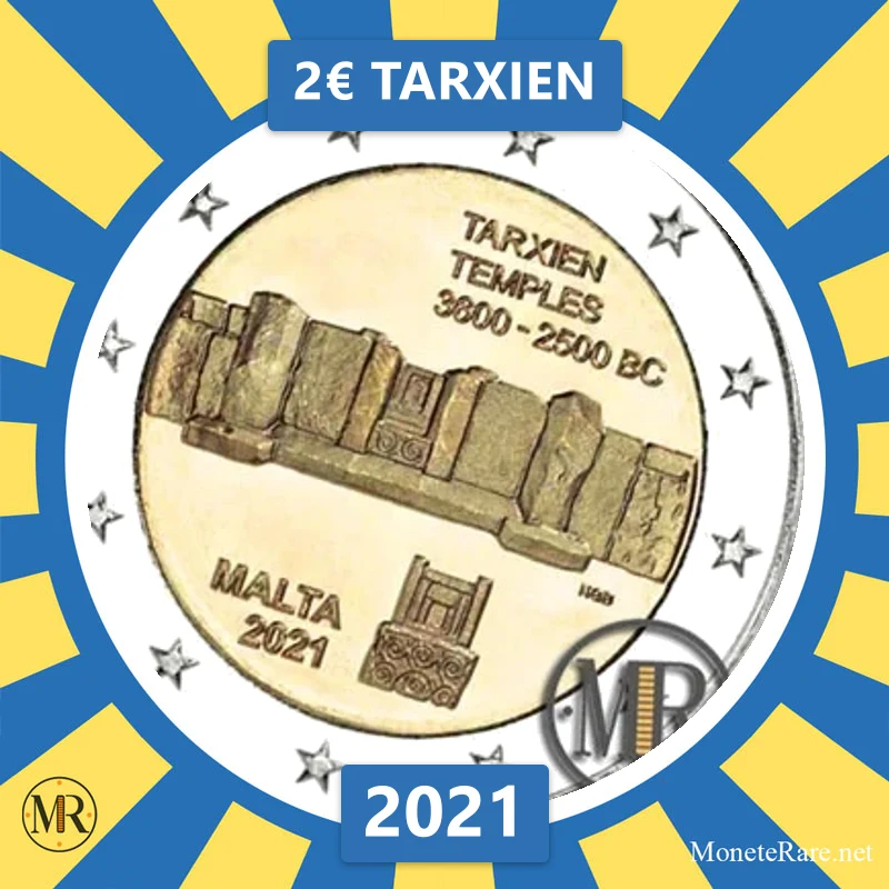 Malta 2€ Tarxien 2021 (coin photo)