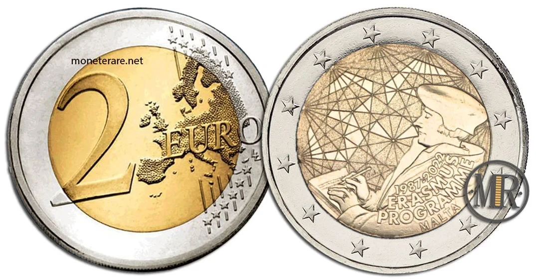 2 Euro Commemorative Malta 2022 Erasmus