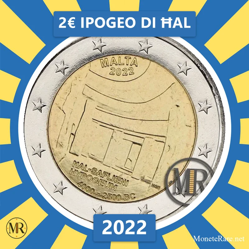 Malta 2€ Ipogeo di Ħal 2022 (coin photo)
