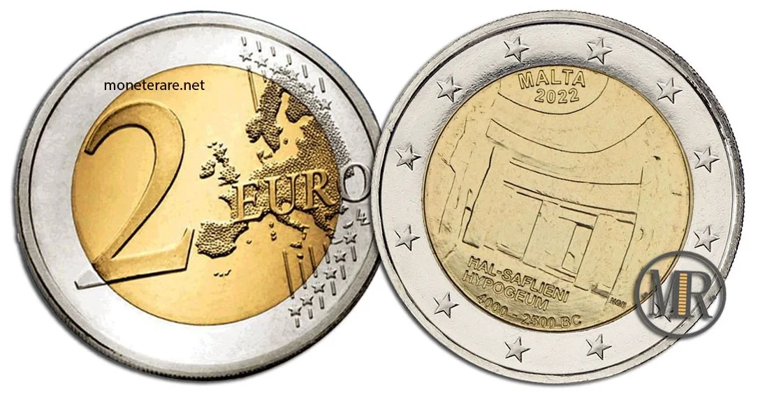 2 Euro Commemorative Malta 2022 Ħal-Saflieni Hypogeum