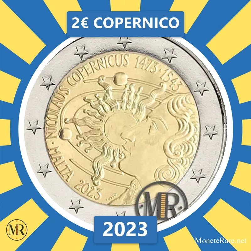 Malta 2€ Copernico 2023 (coin photo)