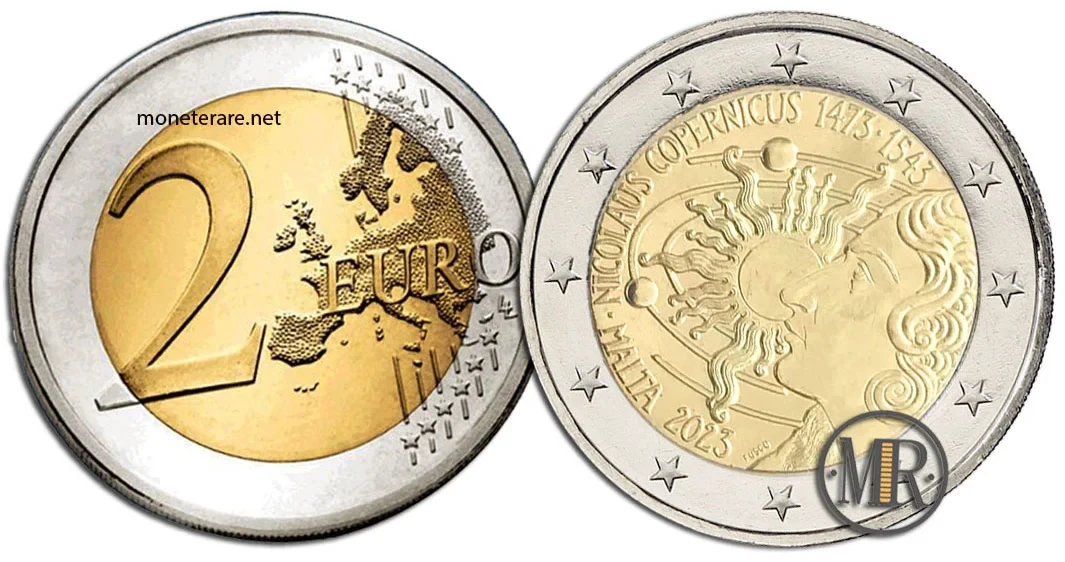 2 Euro Commemorative Malta 2023 Copernicus