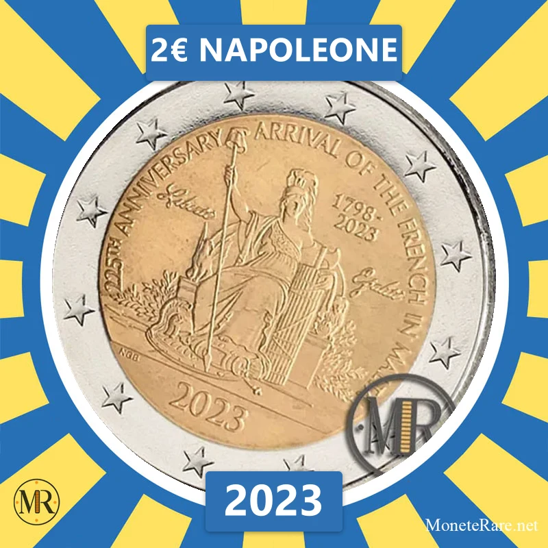Malta 2€ Napoleone 2023 (coin photo)