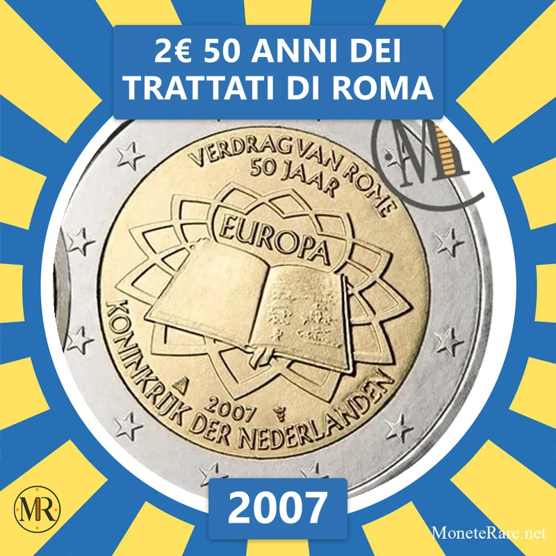 Estonia 2€ 50 Years of the Treaties of Rome 2007 (coin photo)