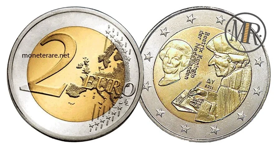 2 Euro Commemorative Netherlands 2011 The Praise of Folly