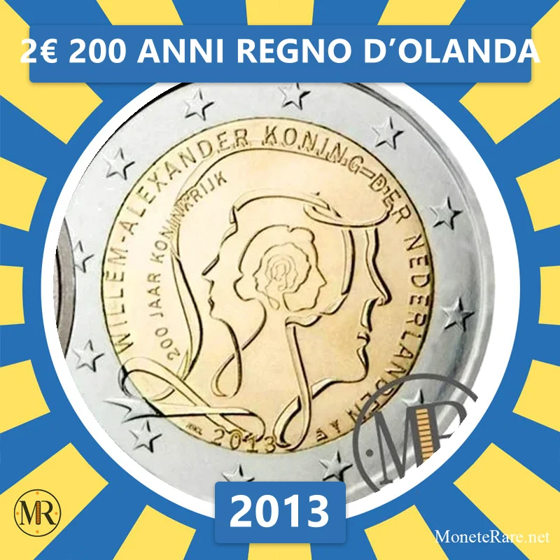 Estonia 2€ 200 Years of the Kingdom of Holland 2013 (coin photo)