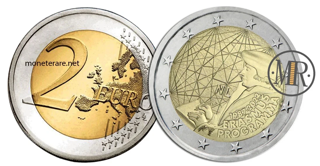 2 Euro Commemorative Netherlands 2022 Erasmus Program