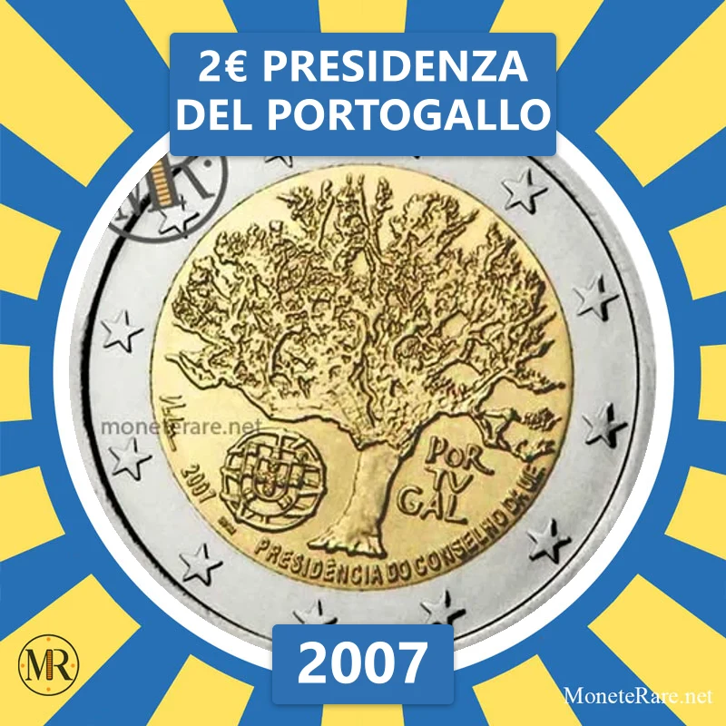 Estonia 2€ Presidency of Portugal 2007 (coin photo)