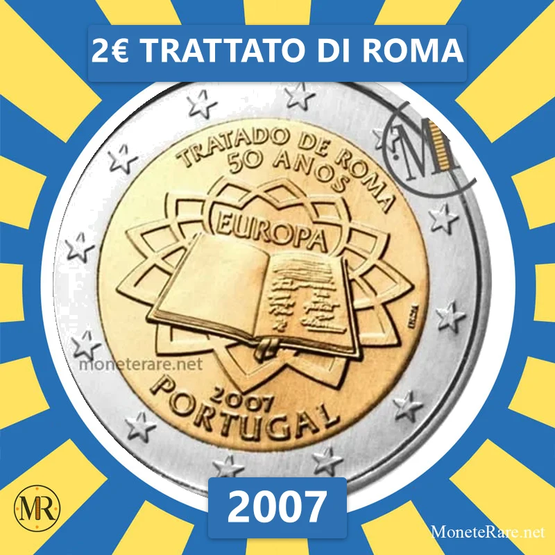Estonia 2€ Treaty of Rome 2007 (coin photo)