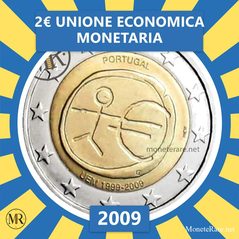 Estonia 2€ Economic and Monetary Union 2009 (coin photo)