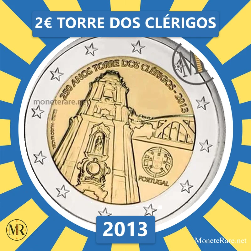 Estonia 2€ Clérigos Tower 2013 Estonia 2€ Clérigos Tower 2013 (coin photo)