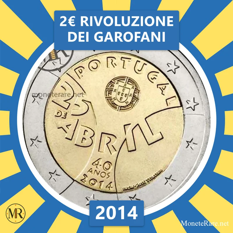 Estonia 2€ Carnation Revolution 2014 Estonia 2€ Carnation Revolution 2014 (coin photo)