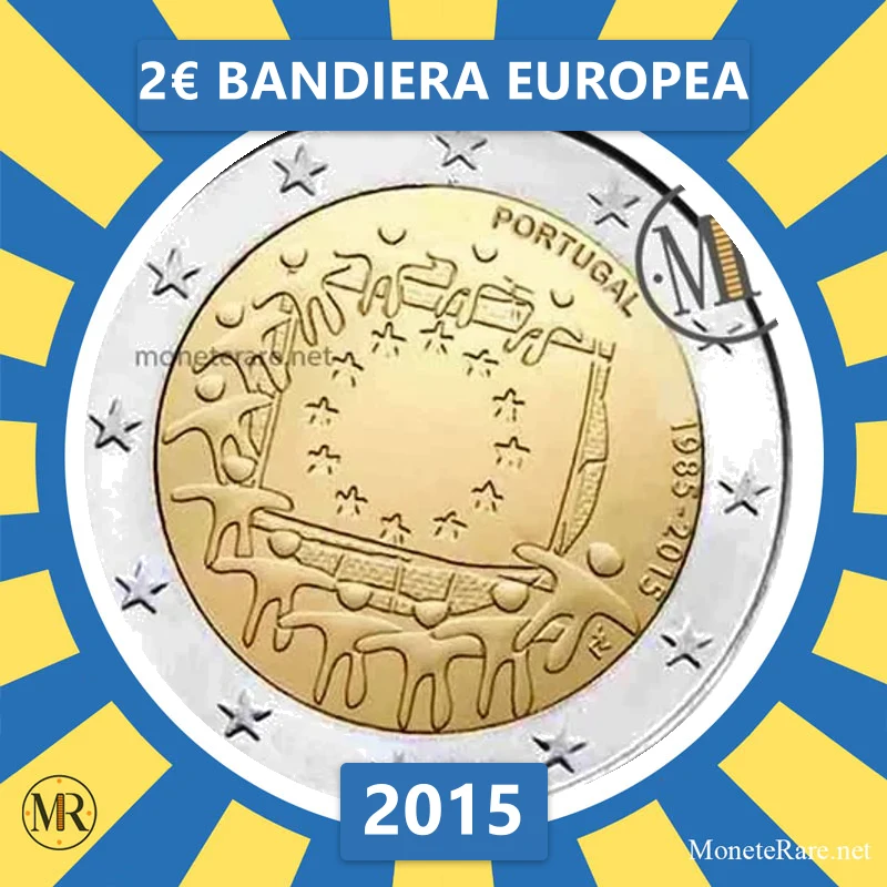 Estonia 2€ European Flag 2015 Estonia 2€ European Flag 2015 (coin photo)