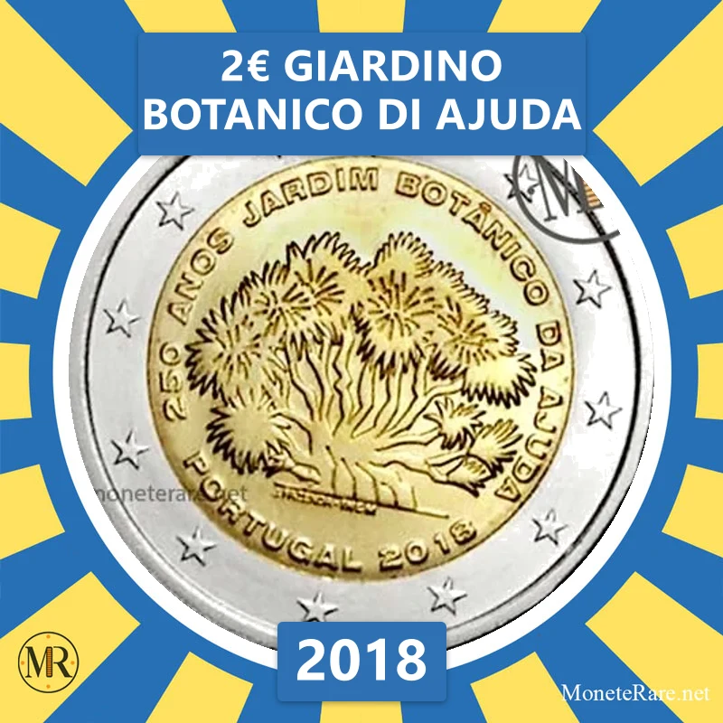 Estonia 2€ Giardino botanico di Ajuda 2018 Estonia 2€ Giardino botanico di Ajuda 2018 (coin photo)