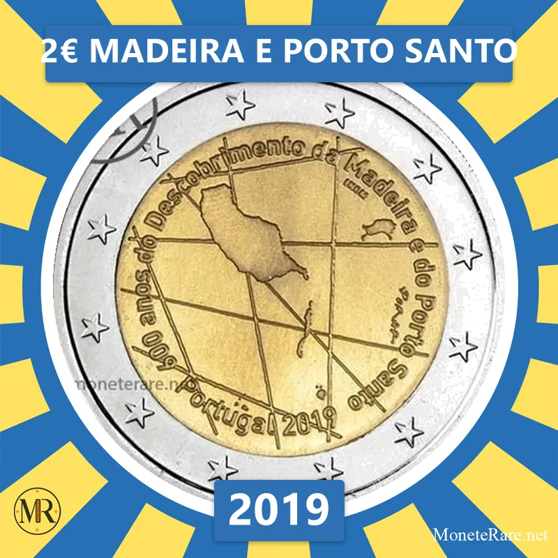 Estonia 2€ Madeira and Porto Santo 2019 (coin photo)
