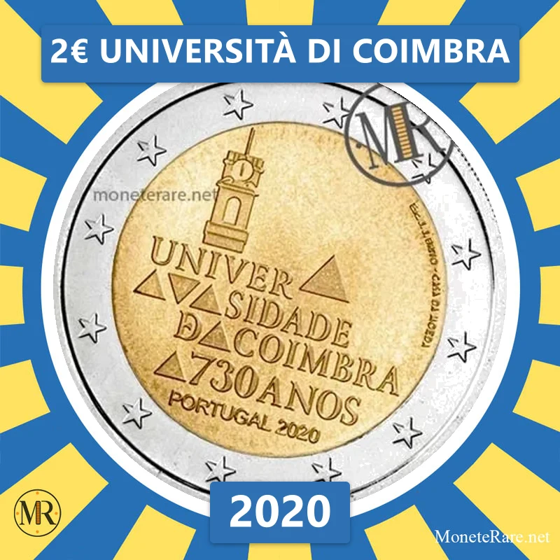 Estonia 2€ Università di Coimbra 2020 (coin photo)