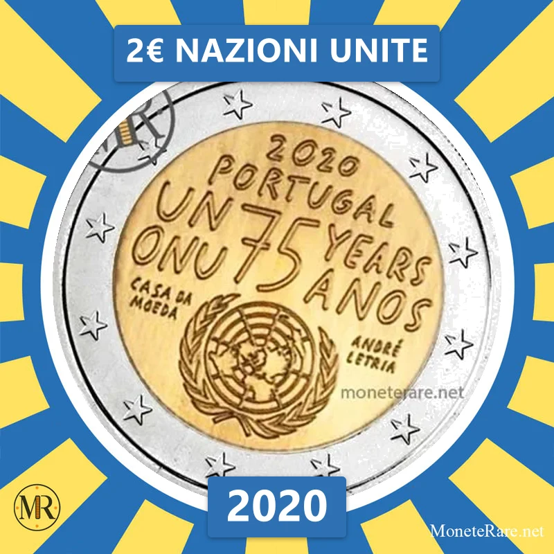 Estonia 2€ Nazioni Unite 2020 (coin photo)