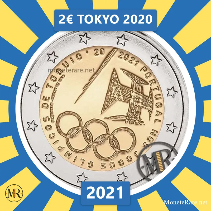 Estonia 2€ Tokyo 2020 2021 (coin photo)