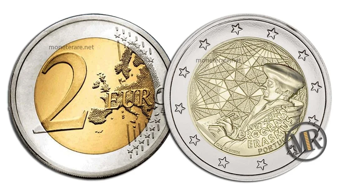2 Euro Commemorative Portugal 2022 Erasmus Program