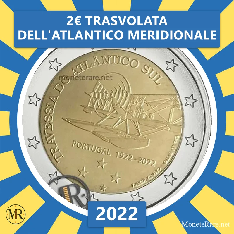 Estonia 2€ Trasvolata dell'Atlantico Meridionale 2022 (coin photo)