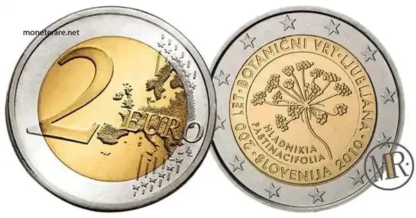 2 Euro Commemorative Slovenia 2010 Botanical Garden Ljubljana