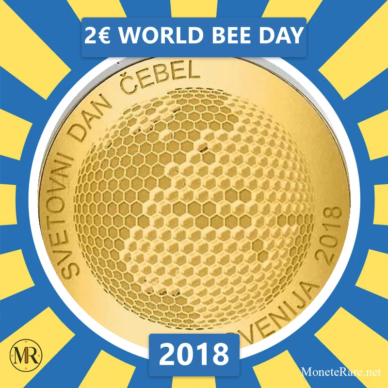 Slovenia 2€ World Bee Day 2018 (coin photo)