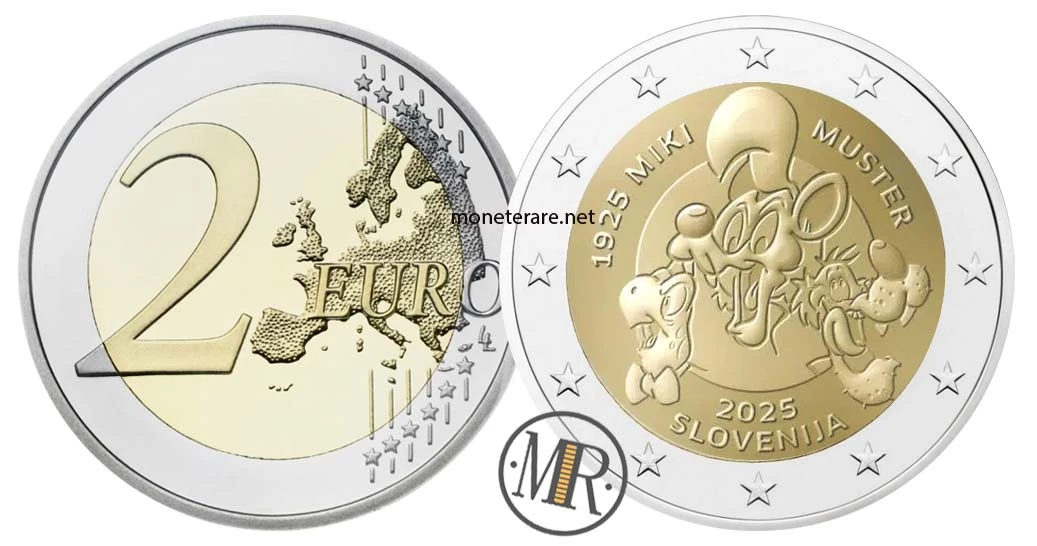 Slovenia €2 commemorative 2025 – Birth of Miki Muster
