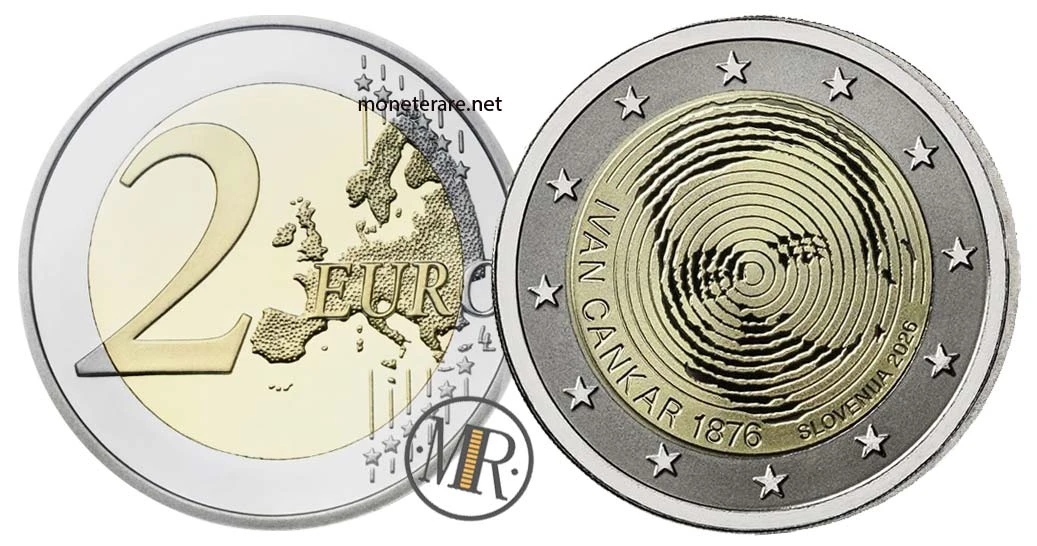 Slovenia €2 commemorative 2026 – 150° anniv. nascita Ivan Cankar