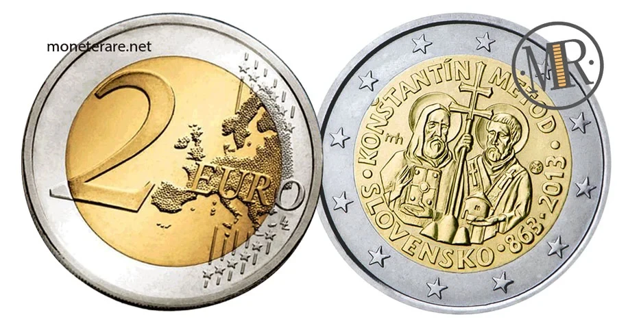 2 Euro Commemorative Slovakia 2013 Constantine and Methodius