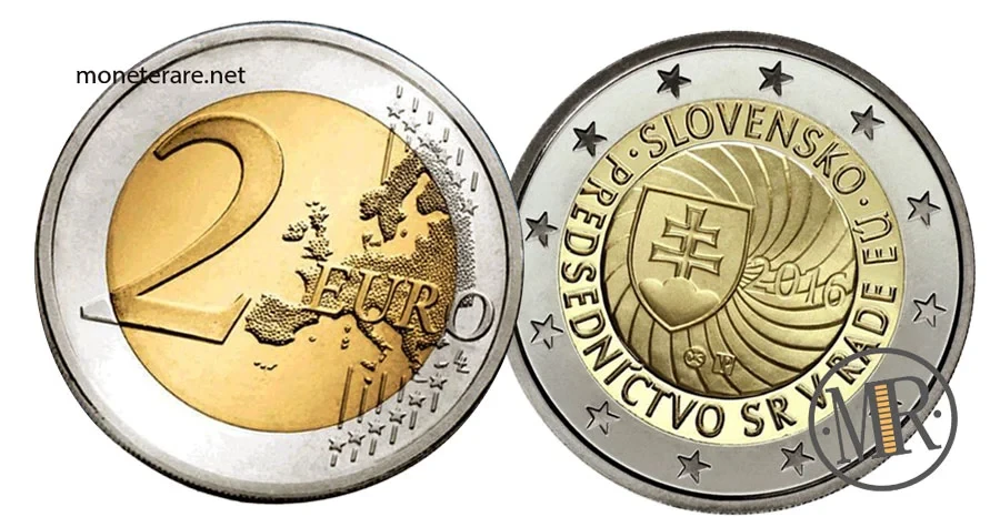 2 Euro Commemorative Slovakia 2016 First presidency of