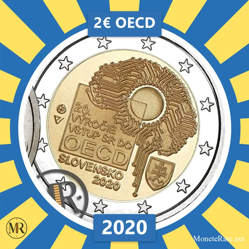 Slovakia 2€ OECD 2020 (coin photo)