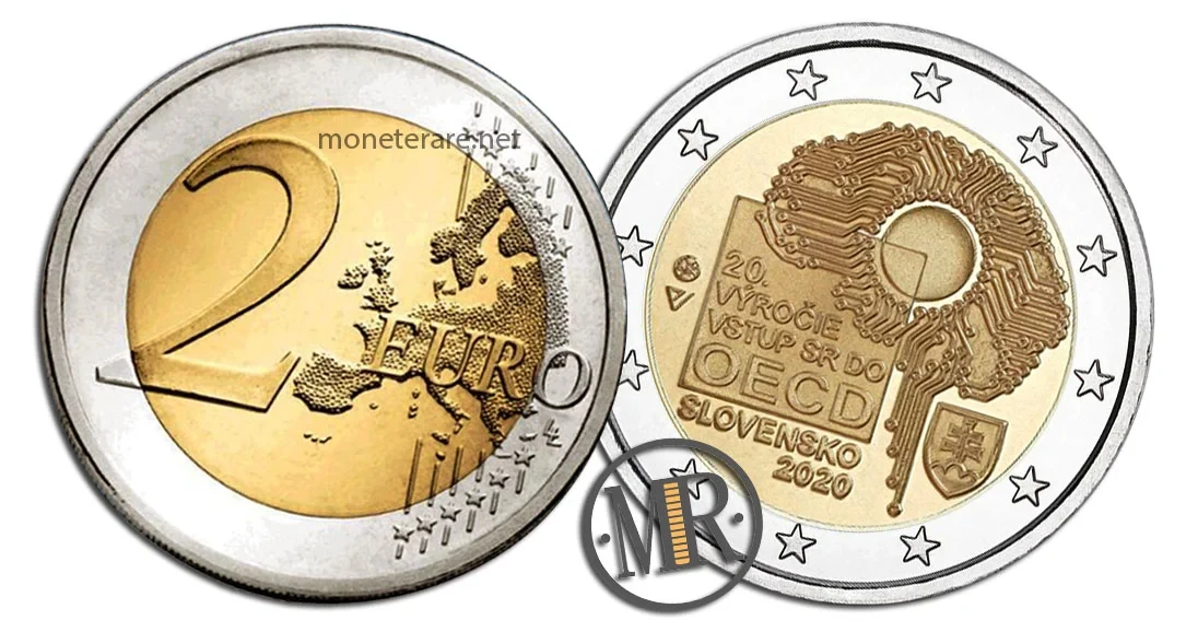 2 Euro Commemorative Slovakia 2020 Organisation for Economic Co-operation and Development