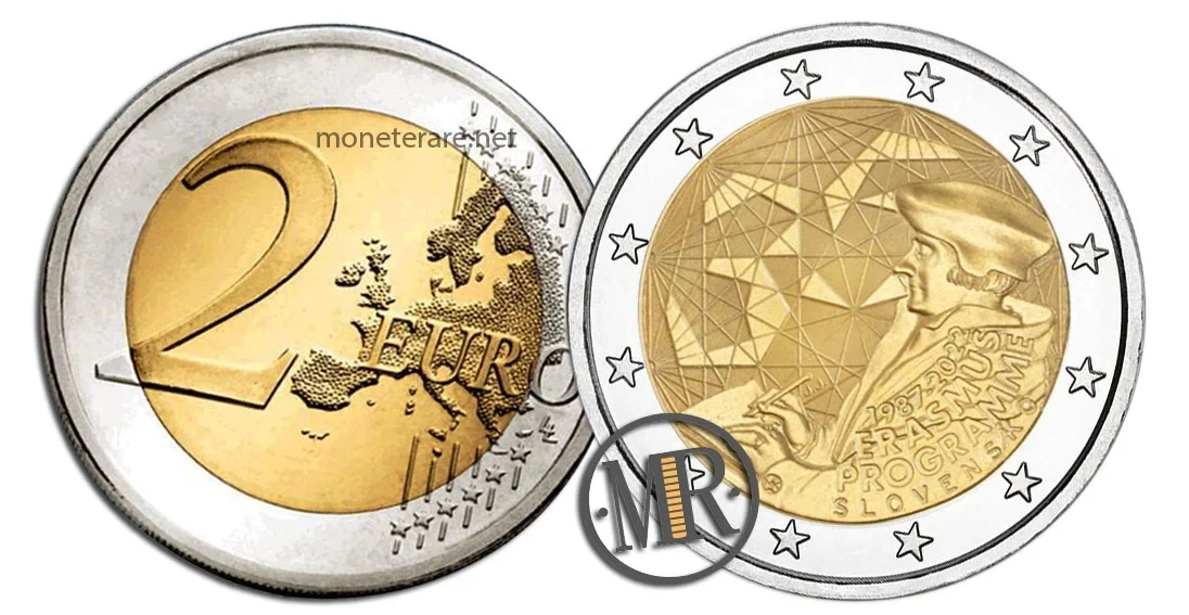 2 Euro Commemorative Slovakia 2022 Erasmus Programme