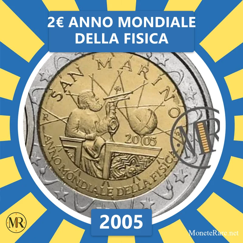 Estonia 2€ World Year of Physics 2005 (coin photo)