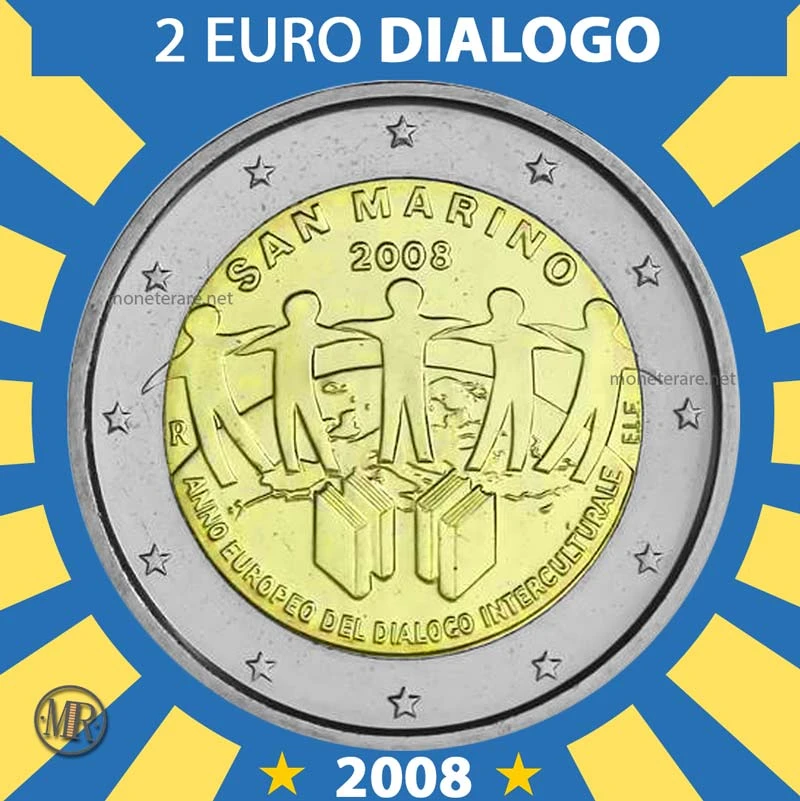 2 Euro Commemorative San Marino 2008 – Intercultural Dialogue