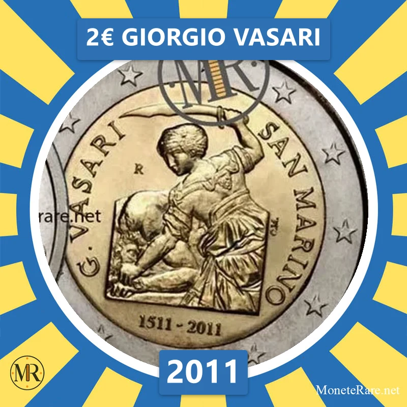 Estonia 2€ Giorgio Vasari 2011 (coin photo)