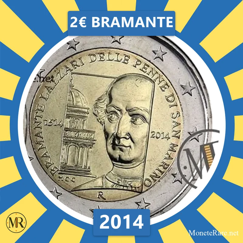 Estonia 2€ Bramante 2014 (coin photo)