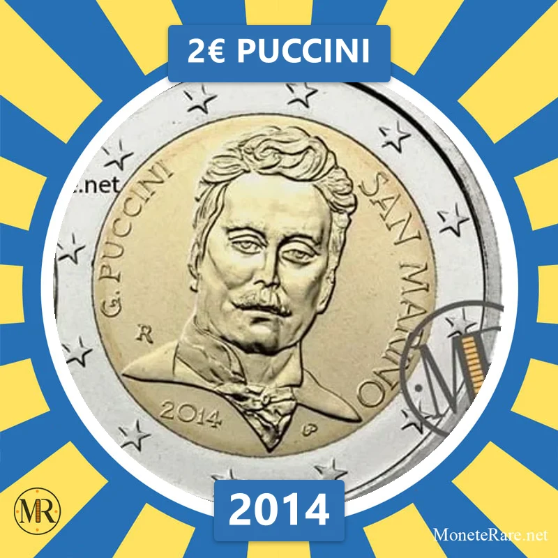 Estonia 2€ Puccini 2014 (coin photo)