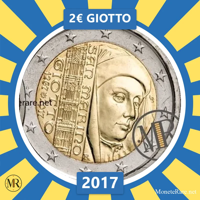 Estonia 2€ Giotto 2017 (coin photo)