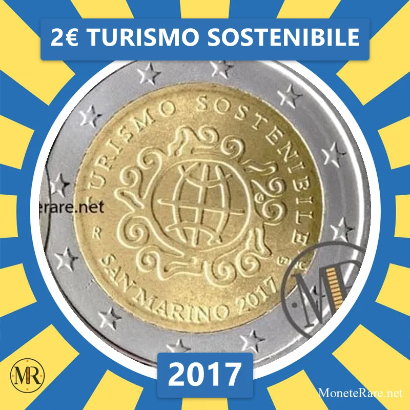 Estonia 2€ Turismo Sostenibile 2017 (coin photo)