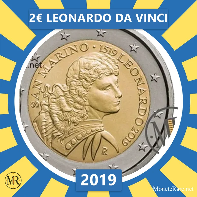 Estonia 2€ Leonardo da Vinci 2019 (coin photo)