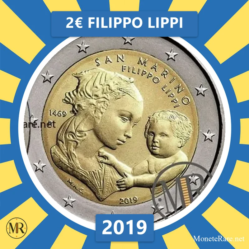 Estonia 2€ Filippo Lippi 2019 (coin photo)