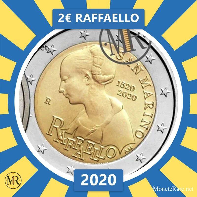 Estonia 2€ Raffaello 2020 (coin photo)